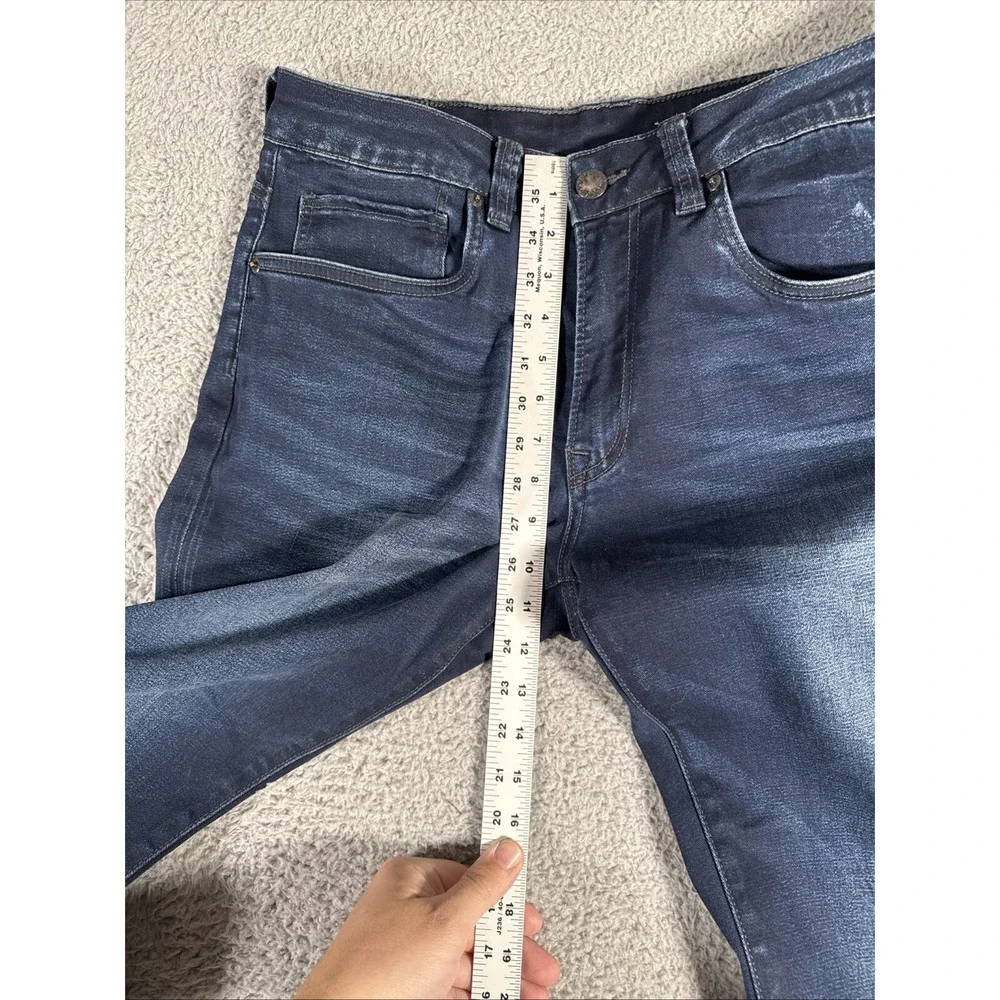 Buffalo David Bitton Men's Navy Straight Jeans